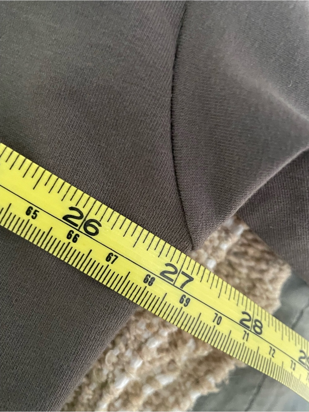 Oversized Pocket French Terry Tunic Top in gray - Picture 4 of 5